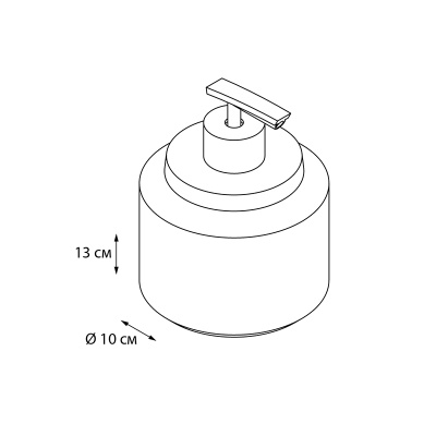 Дозатор жидкого мыла FIXSEN COIN FX-250-1, серый/золотой фото в интернет-магазине Русалия