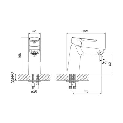 Смеситель для раковины IDDIS Cloud (CLOSB00i01) фото в интернет-магазине Русалия