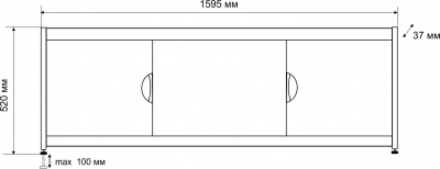 Экран под ванну Малибу 160 EMMY фото в интернет-магазине Русалия