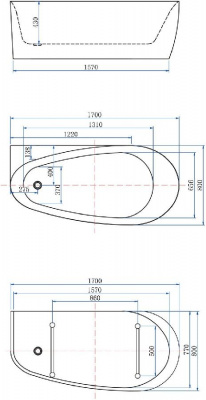 Акриловая ванна Allen Brau Priority 2 170x80 2.31002.21 белый матовый фото в интернет-магазине Русалия