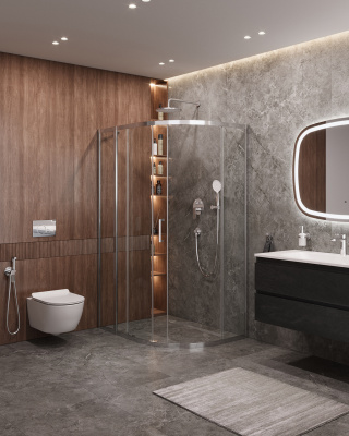 Душевой уголок CEZARES MOLVENO-RH-1-120/90-C-Cr-IV фото в интернет-магазине Русалия