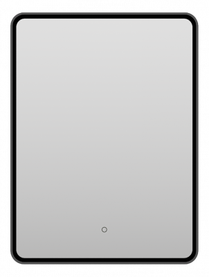 Зеркало Mercury 600x800 (черное) MER-Rett6-060/80-black Brevita фото в интернет-магазине Русалия