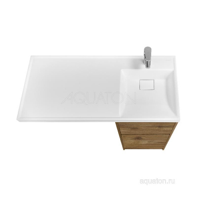 Тумба под раковину AQUATON Лондри 40 Дуб Рустикальный без фасада 1A267001LHDR0 фото в интернет-магазине Русалия
