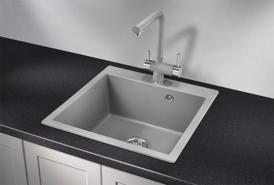 Кухонная мойка GRANULA (5102, АЛЮМИНИУМ) фото в интернет-магазине Русалия