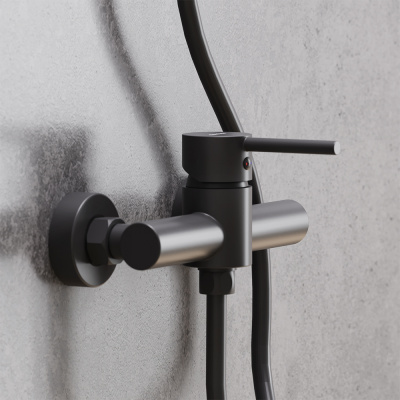 362000300 Scandinavian Pure, смеситель для душа, чёрный фото в интернет-магазине Русалия