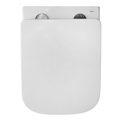 Унитаз подвесной безободковый Delphi 91343 Торнадо с сиденьем микролифт Loranto фото в интернет-магазине Русалия