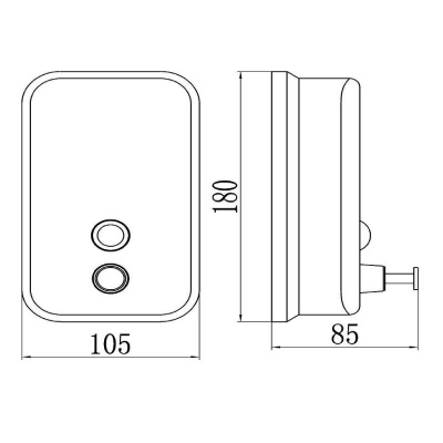 Дозатор жидкого мыла Savol S-00402, хром фото в интернет-магазине Русалия