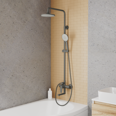 Душевая система D&K Bayern.München графит (DA1563706B18) фото в интернет-магазине Русалия