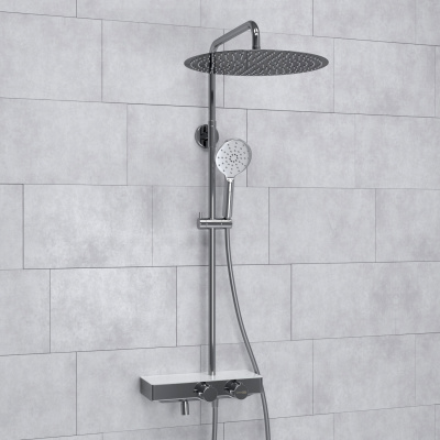 A113.117.127.CH Thermo Душевой комплект с термостатическим смесителем Wasserkraft фото в интернет-магазине Русалия