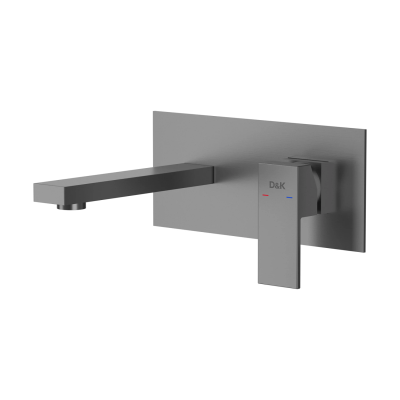 Смеситель для раковины DK встраиваемый настенный серый графит Bayern.Liszt (DA1514406) фото в интернет-магазине Русалия