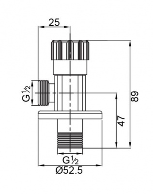 Кран угловой VR.SBR-8223.BR Veragio фото в интернет-магазине Русалия