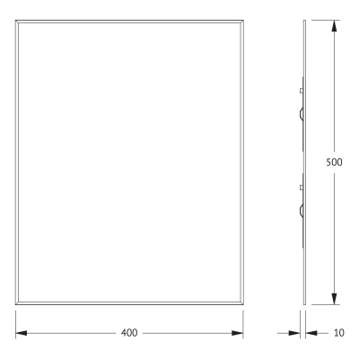 Зеркало настенное с фацетом Standard EVOFORM 40x50 см, BY 0205 фото в интернет-магазине Русалия