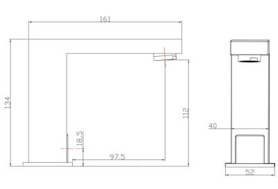 Смеситель для умывальника сенсорный RUSH Tinos (TI3732-14) фото в интернет-магазине Русалия