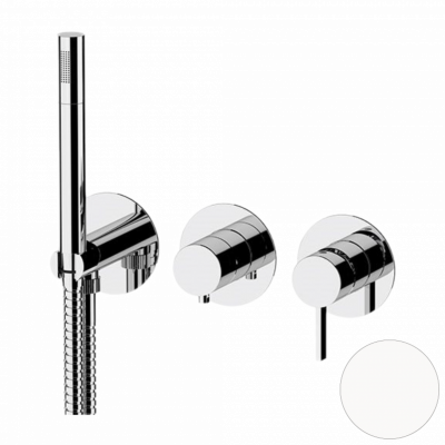 Смеситель для душа Remer Metrica MC97D3PBO, белый матовый фото в интернет-магазине Русалия