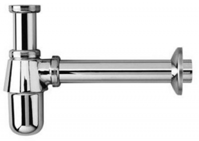 Металлический хромированный сифон для раковины 366681 Viega фото в интернет-магазине Русалия