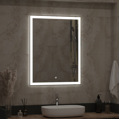 Зеркало с подсветкой Mercury 700x900 ЗЛП506 Continent фото в интернет-магазине Русалия