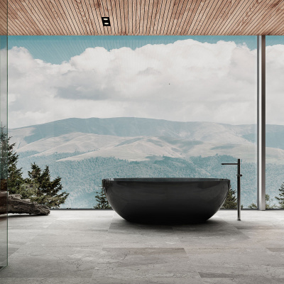 Ванна прозрачна Vincea VBT-6T01B, 1700*750*550, цвет черный фото в интернет-магазине Русалия