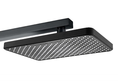 Верхний душ настенный 305х205мм AQUATEK, матовый черный AQ2081MB фото в интернет-магазине Русалия