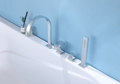 Смеситель ABBER Wasserfall AF8613 на борт ванны, хром фото в интернет-магазине Русалия