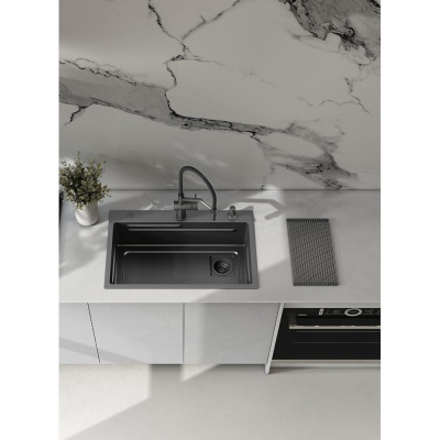 Кухонная мойка Raglo R702.7246.09, графит фото в интернет-магазине Русалия