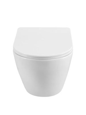 Унитаз подвесной безободковый Marino-TOR BB7026CH-TOR/SC Торнадо с сиденьем-микролифт Belbagno фото в интернет-магазине Русалия