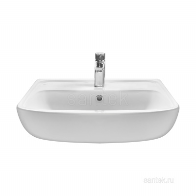 Раковина Santek Лонги 600х420 отверстие под смеситель 1WH501756 фото в интернет-магазине Русалия