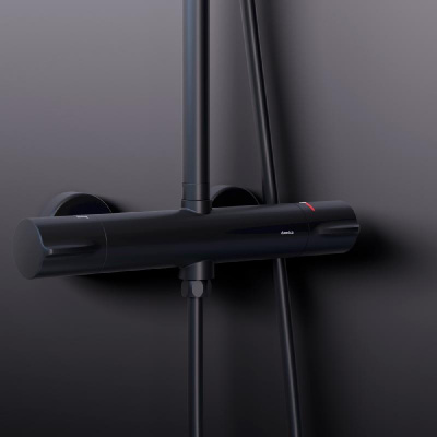 936800300 Scandinavian Pure душевая система с душевым ТМС смесителем, чёрный фото в интернет-магазине Русалия