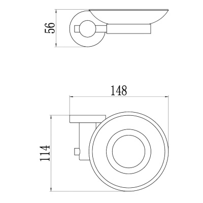 Мыльница Savol S-005659H, черный фото в интернет-магазине Русалия