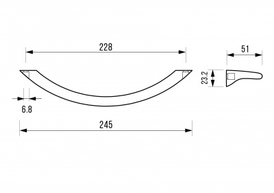 Ручки хромированные Donni/Nova/ Elegant DH223 Goldman фото в интернет-магазине Русалия