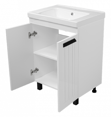 Тумба Спарта 65 с раковиной Dreja Harmonia 65 Misty фото в интернет-магазине Русалия