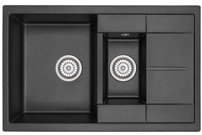 Кухонная мойка GRANULA (7802, ШВАРЦ) фото в интернет-магазине Русалия