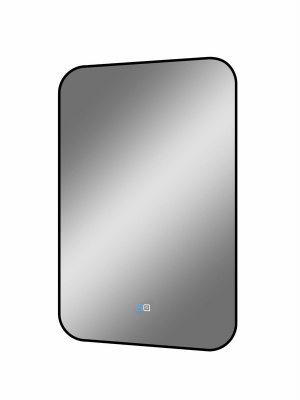 Зеркало с подсветкой Torry 500x700 черная краска, открытая подсветка, антизапотевание ЗЛП2278 Continent фото в интернет-магазине Русалия