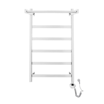 Электрический полотенцесушитель Квадро Плюс с полкой П6 500х800 ER, хром Domoterm фото в интернет-магазине Русалия