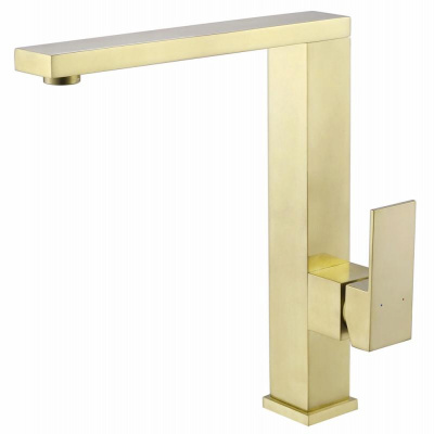 Смеситель ABBER Daheim AF8214G для кухни, золото матовое фото в интернет-магазине Русалия