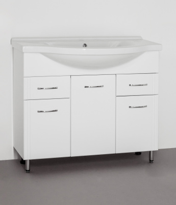 Тумба № 26 - 100 c раковиной Эльбрус 100 Эко Стандарт Style Line фото в интернет-магазине Русалия