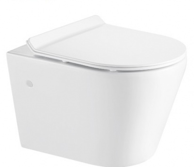 Унитаз подвесной безободковый 0047 Parma с сиденьем микролифт Azario фото в интернет-магазине Русалия