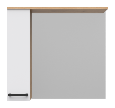 Зеркальный шкаф Крафт 80 левый П-Кра-02080-011Л Misty фото в интернет-магазине Русалия