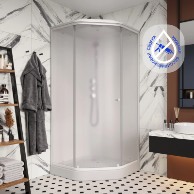 Кабина P911F душевая PARLY 
 90х90х215 см фото в интернет-магазине Русалия