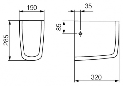 Полупьедестал Iryda PP-I50/55/60 Cersanit фото в интернет-магазине Русалия