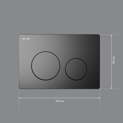 I090138 PrimeFit L, клавиша для инсталляции пластик, черный матовый Am.Pm фото в интернет-магазине Русалия