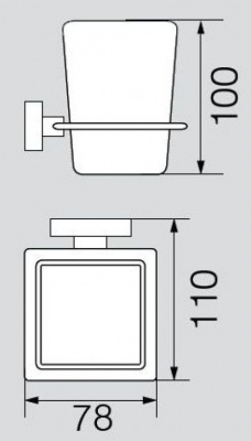 Стакан настенный VR.RMB-4940.CR Ramba Veragio фото в интернет-магазине Русалия