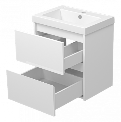 Тумба Алиса 50 подвесная с раковиной Misty Алиса 50 Misty фото в интернет-магазине Русалия