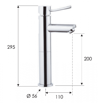 Смеситель для раковины Remer Minimal N11L фото в интернет-магазине Русалия