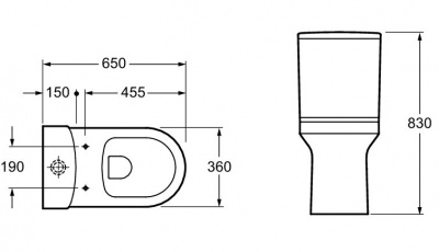 Унитаз безободковый с сиденьем микролифт E20997-00 Elite Jacob Delafon фото в интернет-магазине Русалия