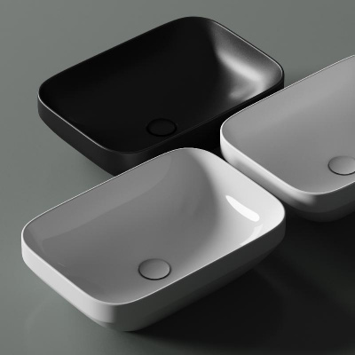 Умывальник чаша накладная прямоугольная Element 500*359*145мм CN6055 Ceramica Nova фото в интернет-магазине Русалия