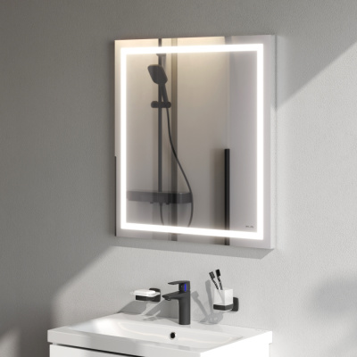 M91AMOX0651WG Универсальное зеркало настенное с контурной LED-подсветкой, 65 см Am.Pm фото в интернет-магазине Русалия