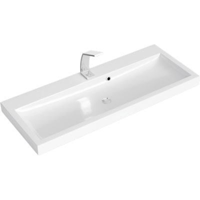 Подвесная тумба 100 Verona белый Ver.01.10/W + умывальник Infinity 1000 Inf.10.04.D Aqwella фото в интернет-магазине Русалия