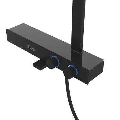 Душевая стойка Inspire VSFS-3I13TMB термостатическая с изливом, черный Vincea фото в интернет-магазине Русалия