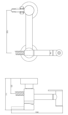 Смеситель скрытого монтажа ESKO с гигиеническим душем (SMH02) фото в интернет-магазине Русалия
