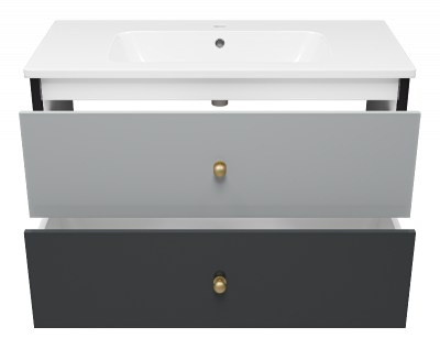 Тумба Кристиан 100 подвесная с раковиной Dreja Euphoria 100 Brevita фото в интернет-магазине Русалия